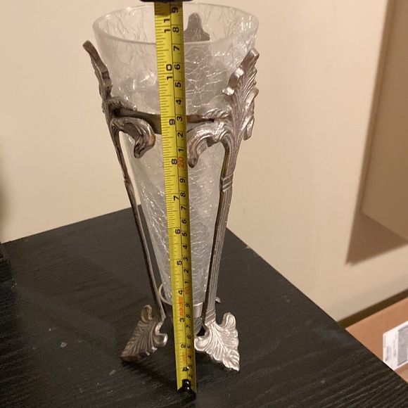 RARE Vintage/antique crackle glass vase in - Picture 7 of 12